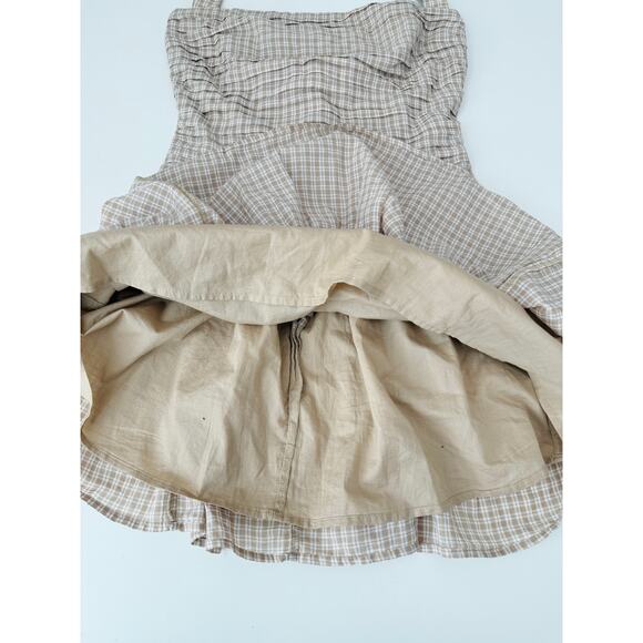 Abercrombie and fitch checkered halter mini dress - size small - Picture 3 of 5